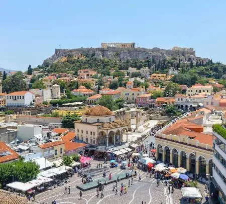 Vakantiehuis The Acropolis House Of Flowers~private Roof Garden