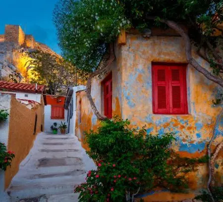 Vakantiehuis The Acropolis House Of Flowers~private Roof Garden *