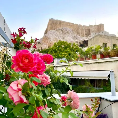 Vakantiehuis The Acropolis House Of Flowers~private Roof Garden *